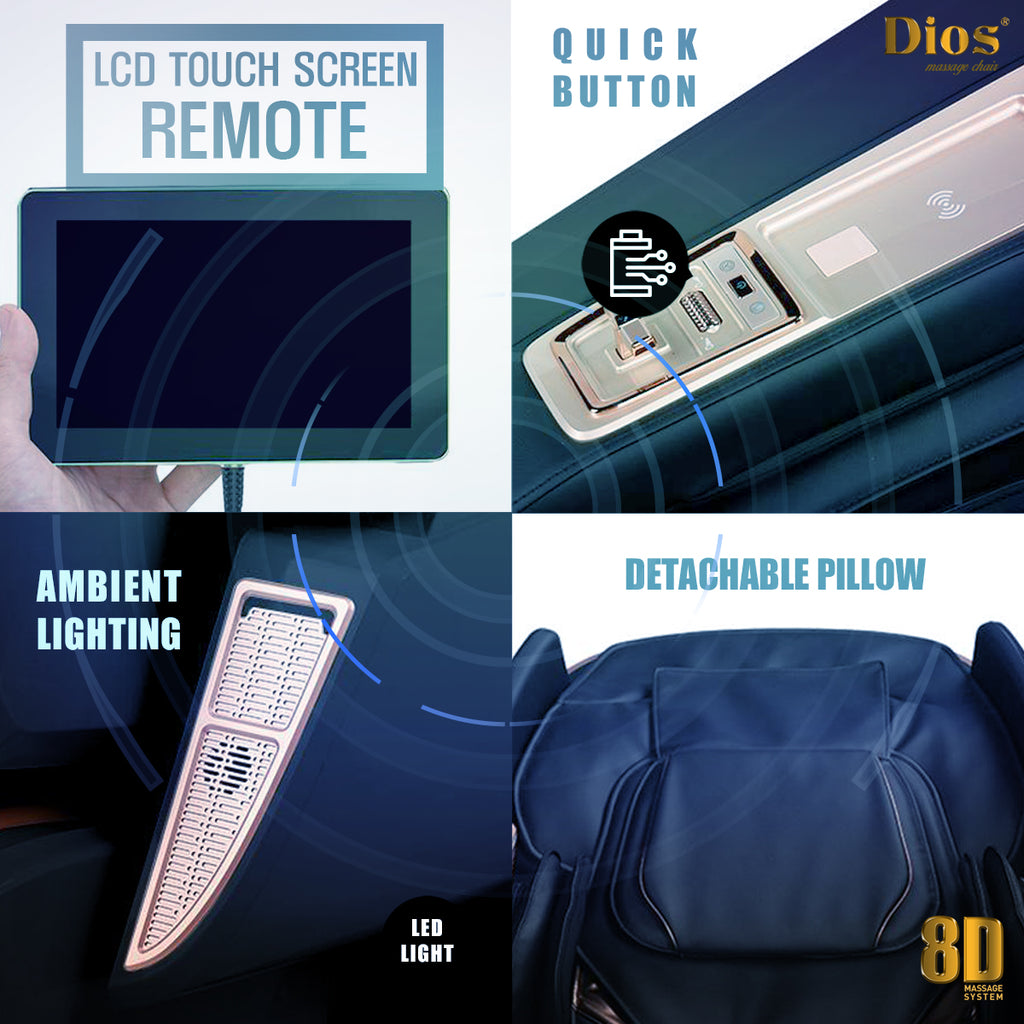 8D AI Dual Roller System Dios -1288 Massage Chair